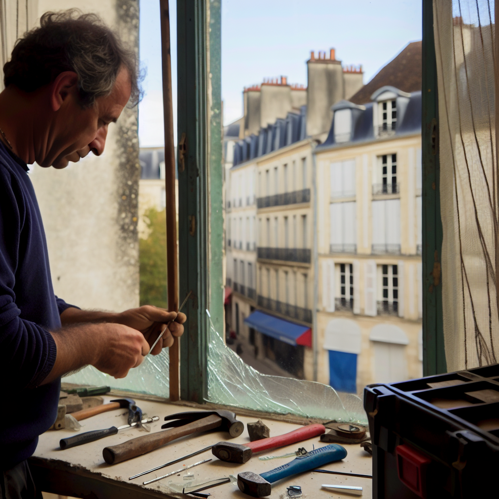Réparation fenêtre cassée Orléans
