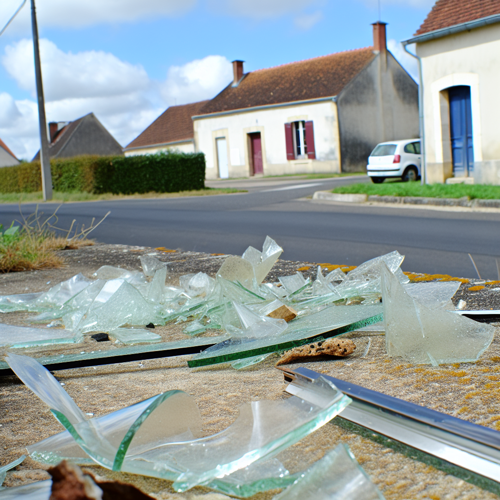 Vitre cassée Pithiviers