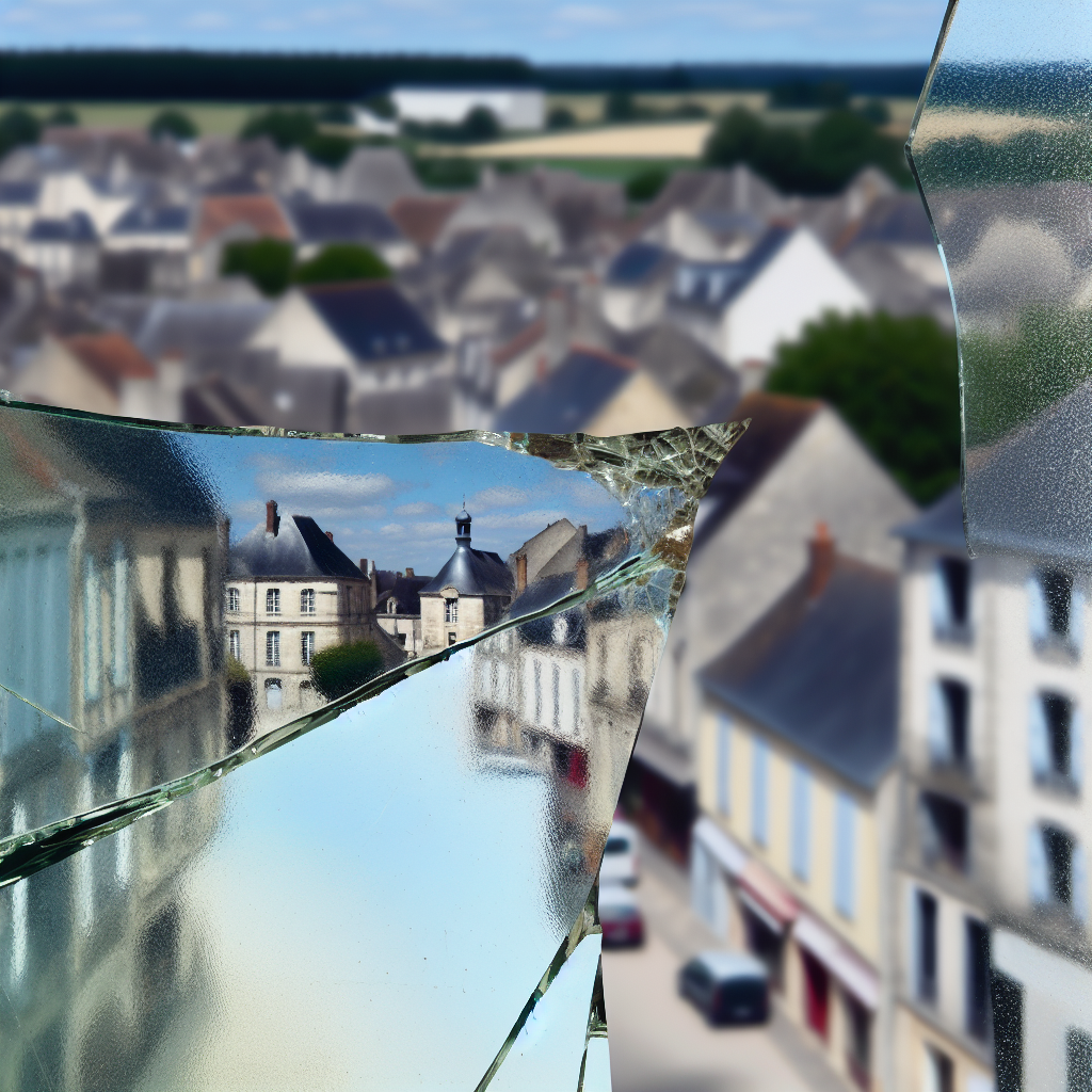 Vitre cassée Beaugency