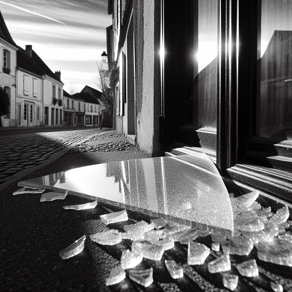 Vitre cassée Châteauneuf-sur-Loire