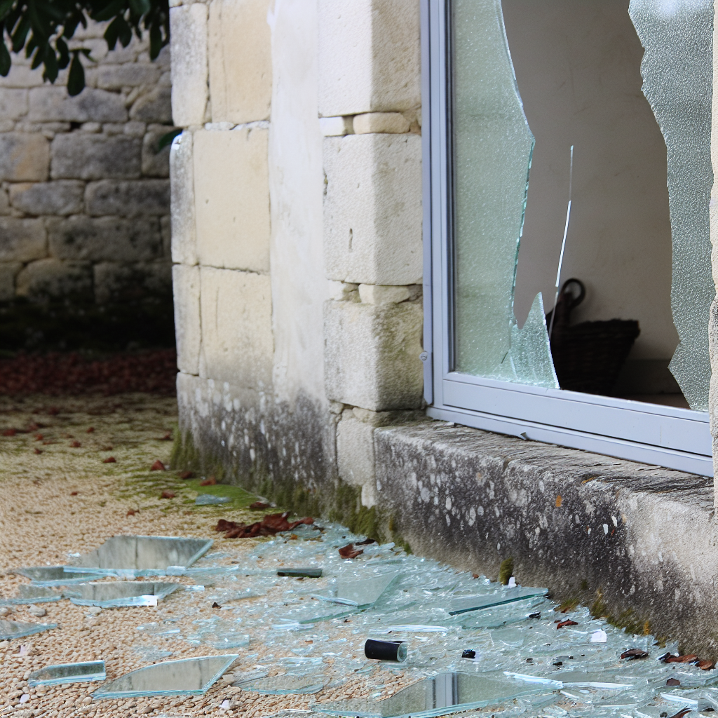 Vitre cassée Dampierre-en-Burly