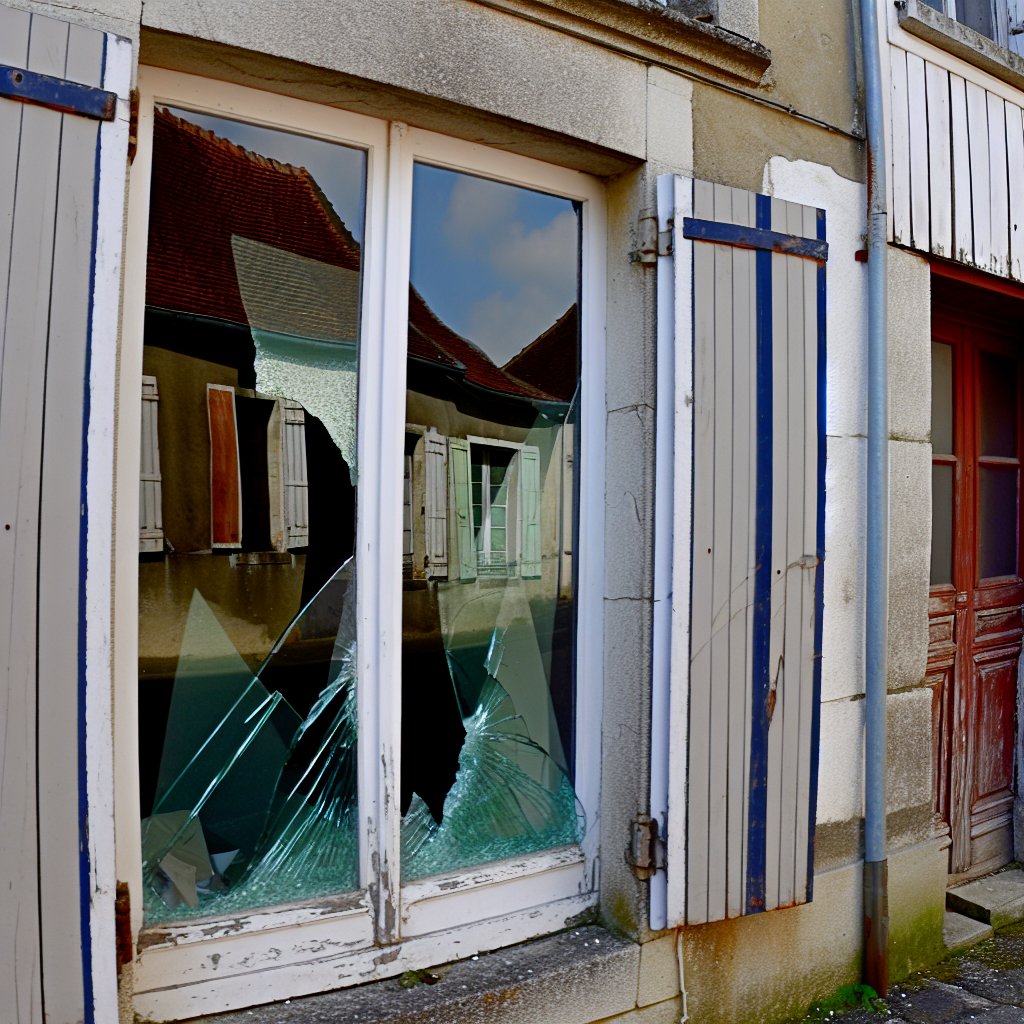 Vitre cassée Le Malesherbois