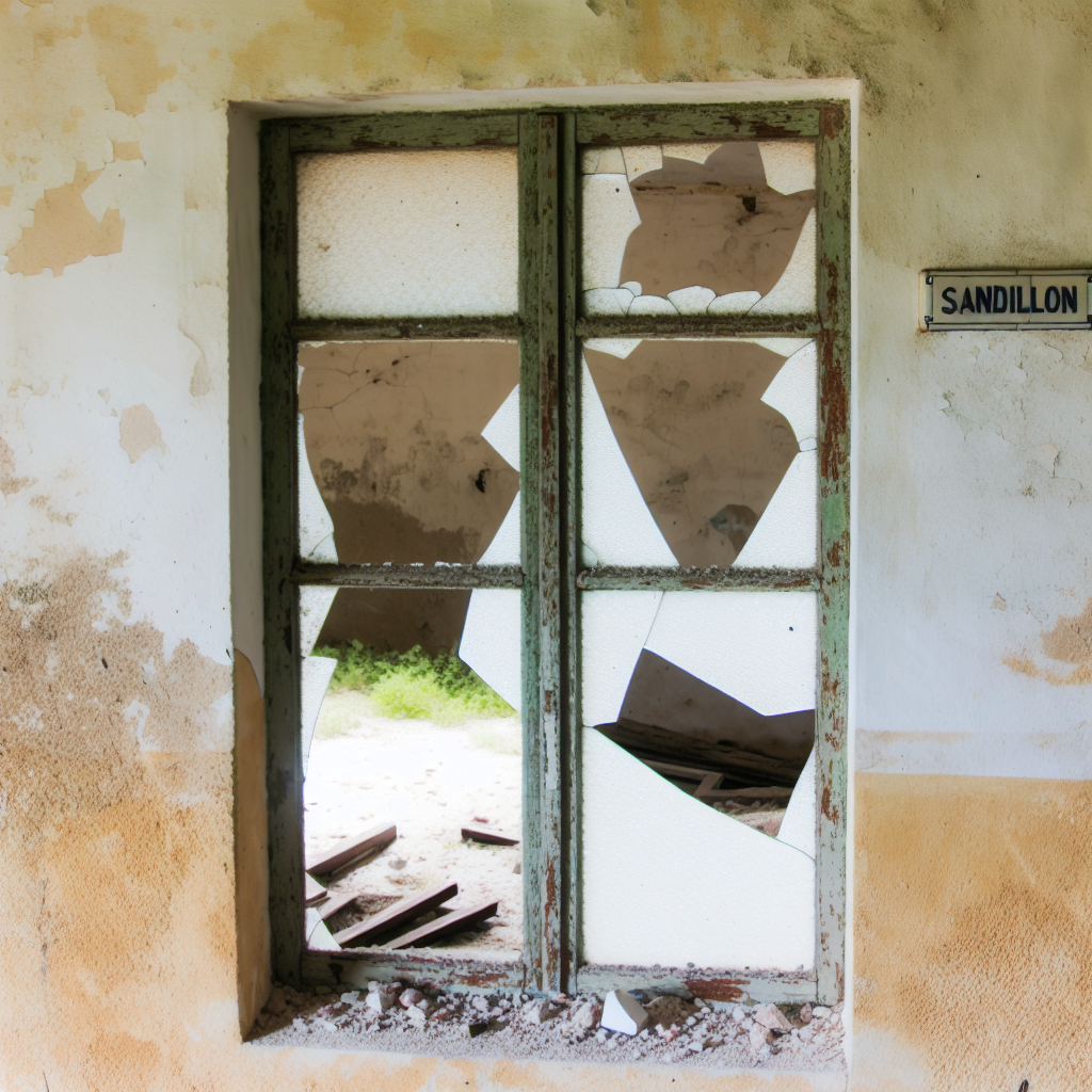 Vitre cassée Sandillon